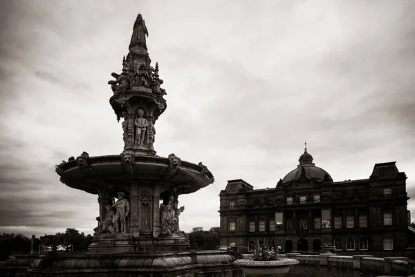 Glasgow People Palace Vintage Fountain Scotland United Kingdom — Stock Photo, Image