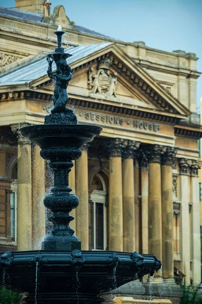 Fonte Frente Liverpool Walker Art Gallery Inglaterra Reino Unido — Fotografia de Stock