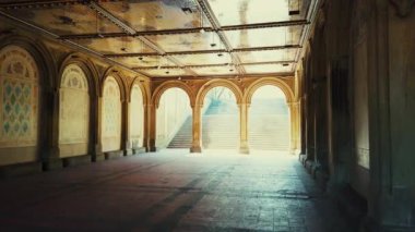 New York City Central Park Bethesda Terrace mimarisi