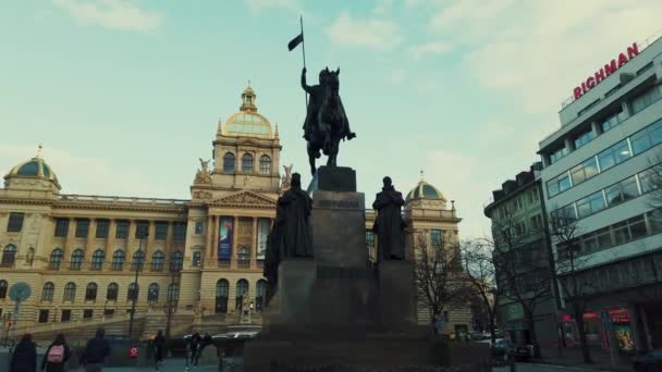 프라지 Czech Republic Mar 2020 Wenceslas Square Street View History — 비디오