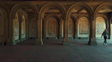 New York City Central Park Bethesda Terrace mimarisi