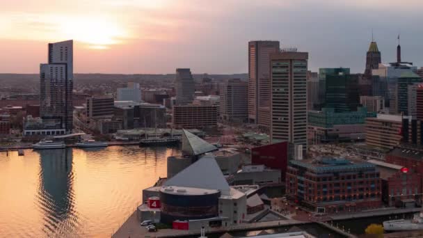 Zeitraffer in Baltimore — Stockvideo