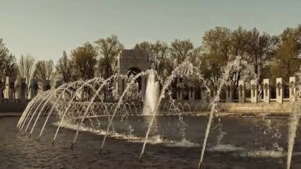 Monumento a la Segunda Guerra Mundial — Vídeo de stock