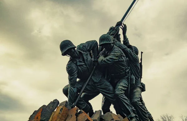 Corpo Fuzileiros Navais Dos Eua Guerra Memorial Close Washington — Fotografia de Stock