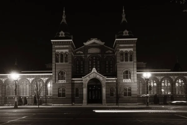 Washington Şehir Sokak Manzarası Mimari Ile Gece — Stok fotoğraf