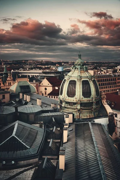 Prague Skyline Rooftop View Historical Buildings Czech Republic — Stock Photo, Image