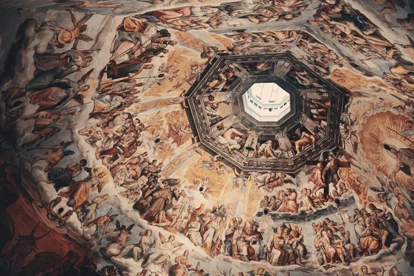 Фреско Duomo Santa Maria Del Fiore Флоренція Італія — стокове фото