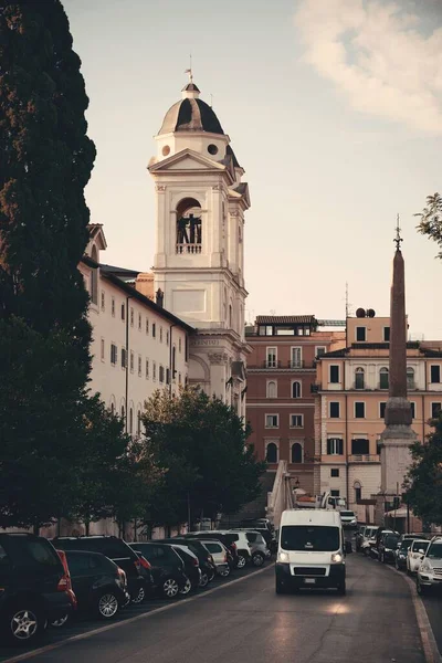 Street View Közelében Spanyol Lépcsők Róma Olaszország — Stock Fotó