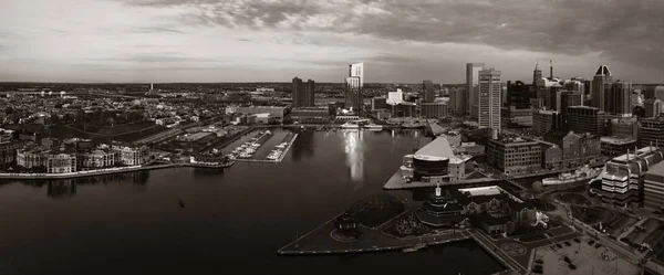 Baltimore Vista Azotea Del Distrito Del Puerto Interior Con Edificios —  Fotos de Stock