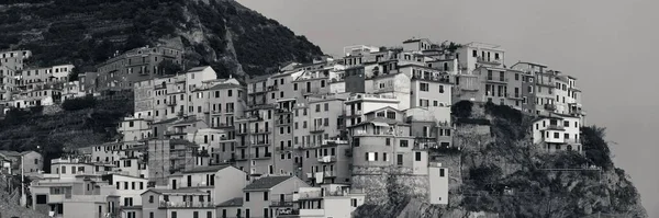 Italiaanse Stijl Residentiële Gebouwen Boven Klif Panorama Manarola Cinque Terre — Stockfoto