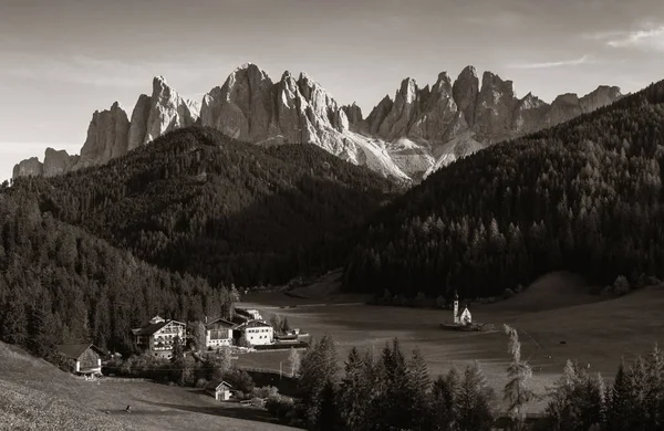 Bâtiments Village Dolomites Italie Nord — Photo