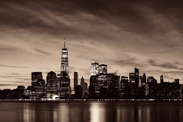 New York City Skyline Urban Med Historisk Arkitektur — Stockfoto