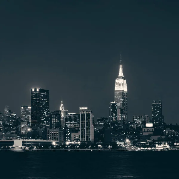 Nueva York City Jul Empire State Building Por Noche Julio — Foto de Stock