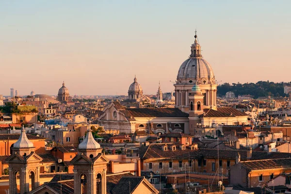 Blick Auf Die Dächer Roms Mit Antiker Architektur Italien Moment — Stockfoto
