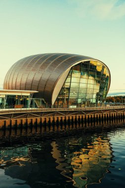 GLASGOW, İngiltere - 26 Şubat 2020: Glasgow Bilim Merkezi İskoçya 'nın en popüler ziyaretçi etkinliklerinden biridir