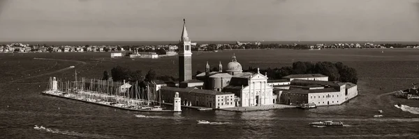 San Giorgio Maggiore Island Aerial View Panorama Venice Italy — Stock Photo, Image
