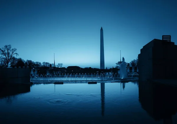 Washington Anıtı Gece Washington Ulusal Dönüm Noktası Oldu — Stok fotoğraf