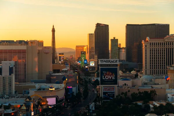 Las Vegas Usa Jan 2020 City Urban Skyline View Met — Stockfoto
