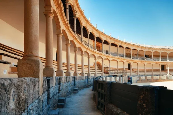 Ronda Plaza Toros Widok Bliska Hiszpanii — Zdjęcie stockowe