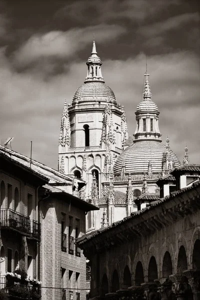 Oude Architectuur Van Kathedraal Van Segovia Spanje — Stockfoto