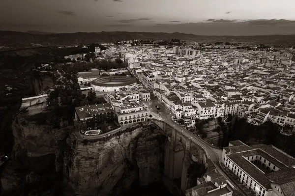 Ronda Vista Aérea Con Edificios Antiguos España —  Fotos de Stock