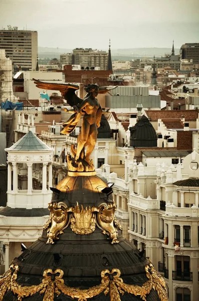 스페인의 건물들이 마드리드의 — 스톡 사진