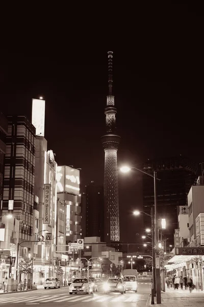 東京都 5月13日 2013年5月13日の夜のストリートビュー 東京は日本の首都であり 世界で最も人口の多い大都市圏です — ストック写真