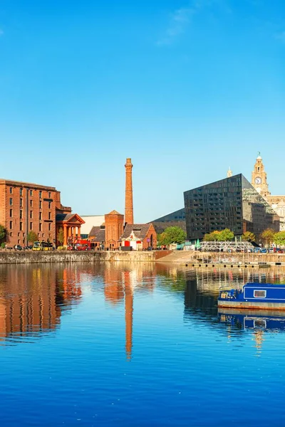 Royal Albert Dock Mit Historischen Gebäuden England Großbritannien — Stockfoto