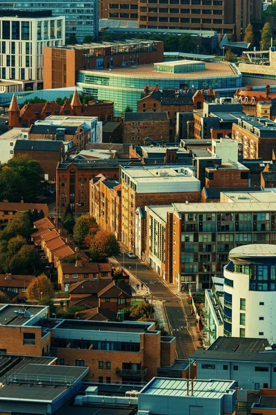 Liverpool Panorama Dachu Budynków Anglii Wielkiej Brytanii — Zdjęcie stockowe