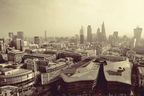 Londýnská Střešní Panorama Městskou Architekturou — Stock fotografie