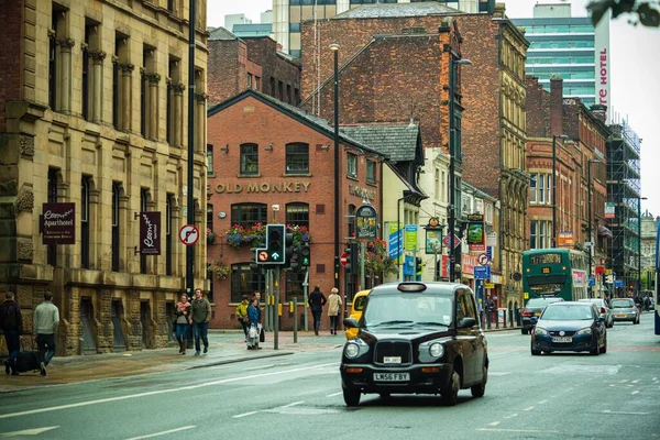 マンチェスター イギリス 2020年2月24日 イギリス イングランドの建築とマンチェスター市内の街の風景 — ストック写真