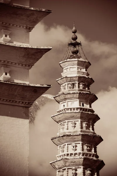 Ancient Pagoda Closeup Dali Old Town Yunnan China — Stock Photo, Image