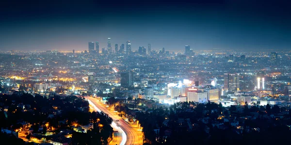 Los Angeles nocą — Zdjęcie stockowe