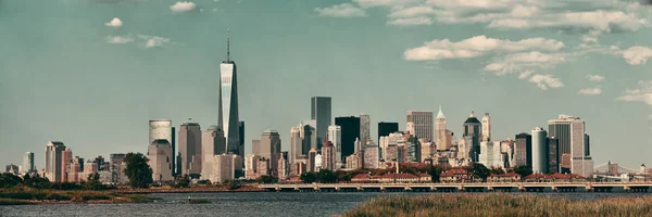 Manhattan centrum horisont — Stockfoto