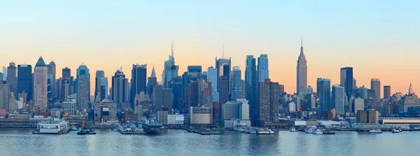 New york city zonsondergang — Stockfoto