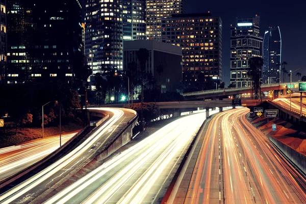 Los Angeles at night — Stock Photo, Image