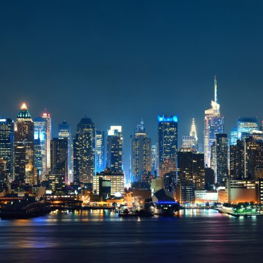 Midtown Manhattan skyline clipart