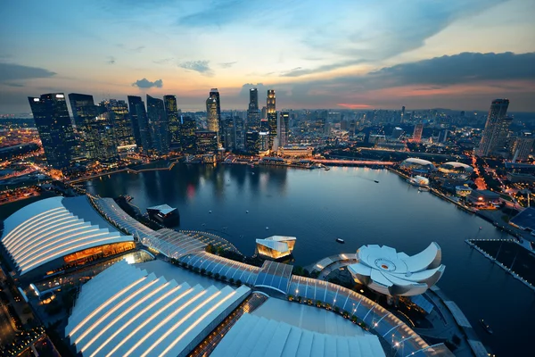 Сингапур вид на закат — стоковое фото