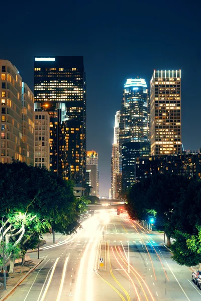 Los Angeles 's nachts — Stockfoto