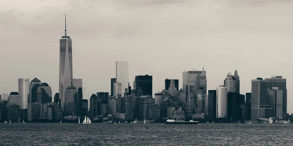 Skyline der Innenstadt von Manhattan — Stockfoto