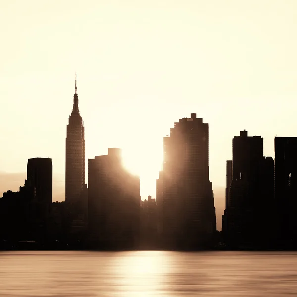 Silhouette de New York — Photo