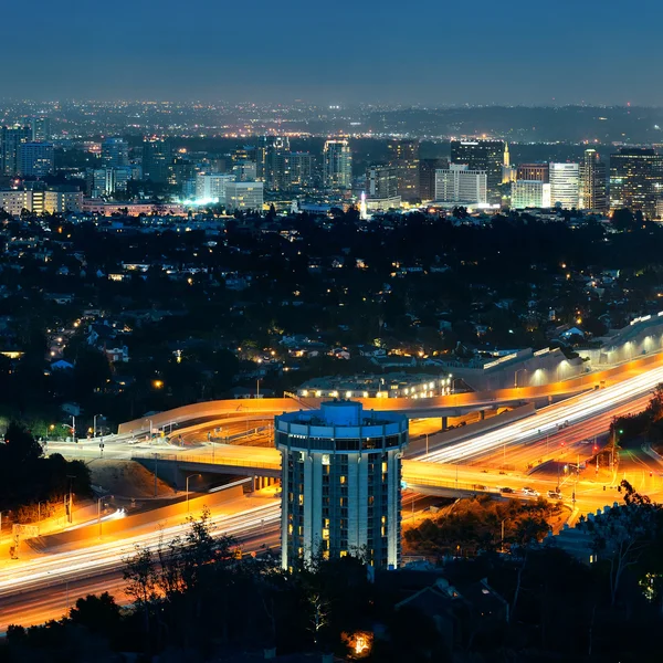 Los Angeles at night — Stock Photo, Image