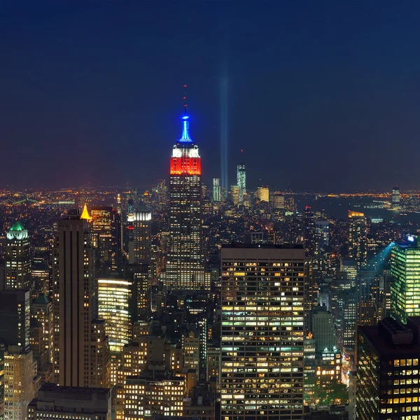 Ночь в Нью-Йорке — стоковое фото