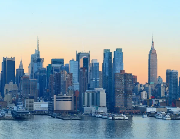 New York'ta gün batımı — Stok fotoğraf