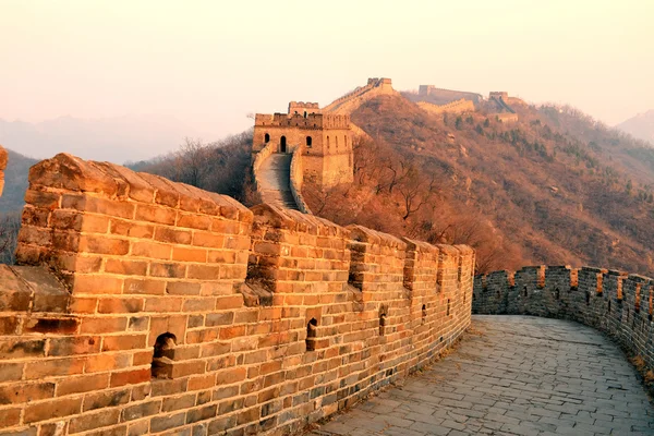 Gran Muralla puesta de sol — Foto de Stock