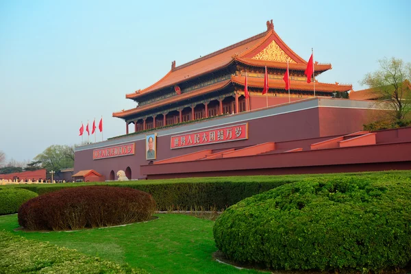Tiananmen zonsopgang — Stockfoto