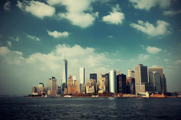 Manhattan centrum horisont — Stockfoto