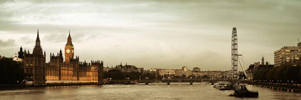 Thames rivier panorama — Stockfoto