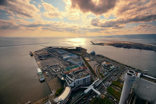 Osaka vista de la azotea — Foto de Stock