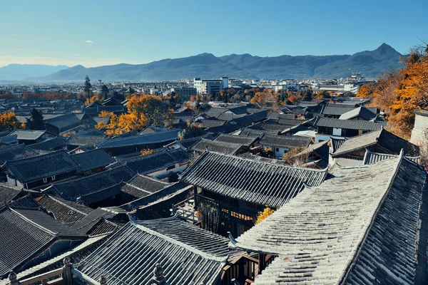 Lijiang gamla byggnader — Stockfoto